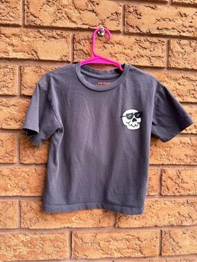 10/$25 • Joe Fresh Charcoal Skull Cotton Graphic Tee